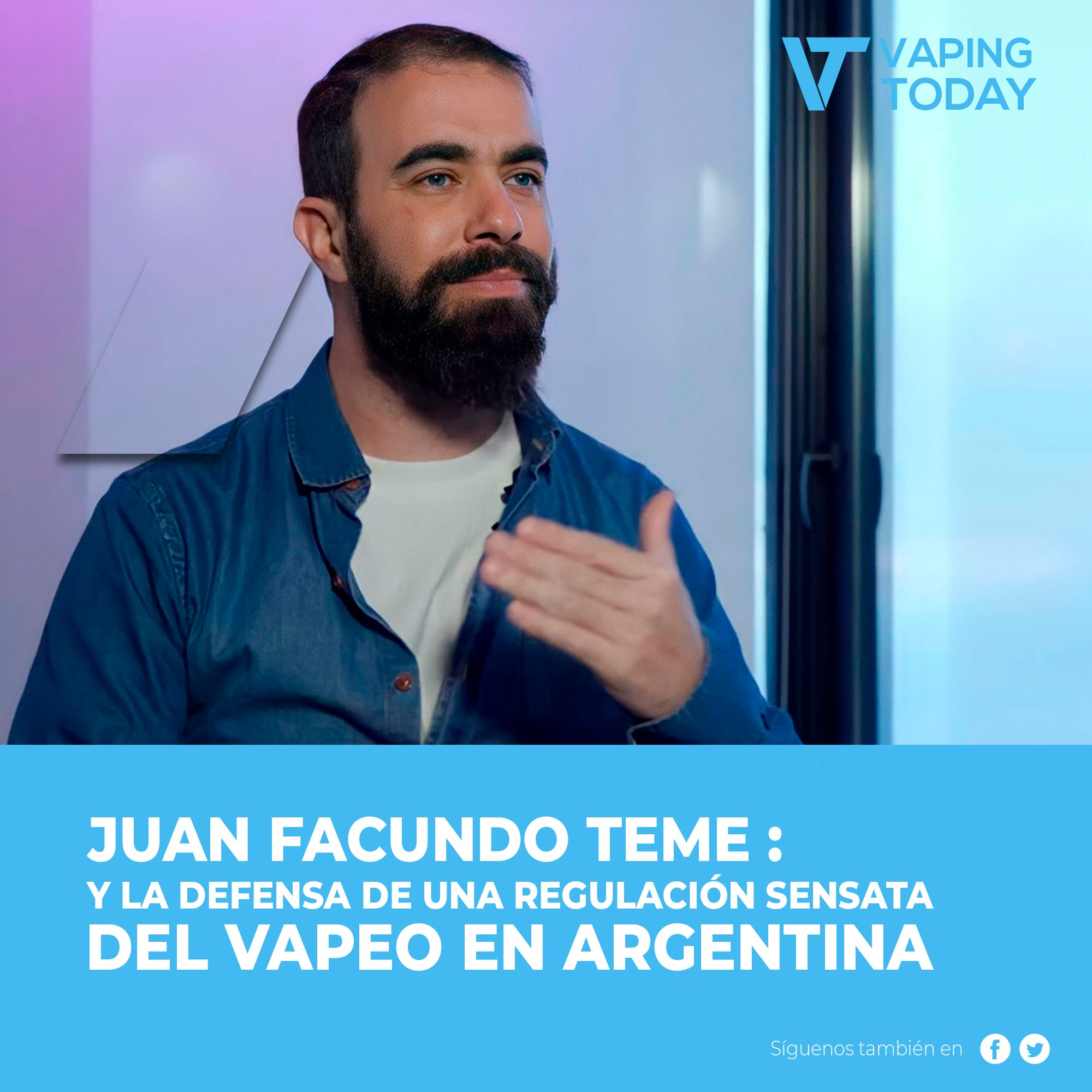 Juan Facundo Teme y la defensa de una regulación sensata del vapeo en Argentina